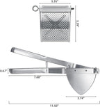 Potato Ricer, Sopito Stainless Steel Potato Masher for Commercial and Home Use, Orange