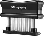 Kitexpert Meat Tenderizer 48 Ultra Sharp Blades Meat Tenderizer Tool with Stainless Steel Needle, Detachable Base for Easy Cleaning, Heavy Duty Tenderizer for Chicken, Steak