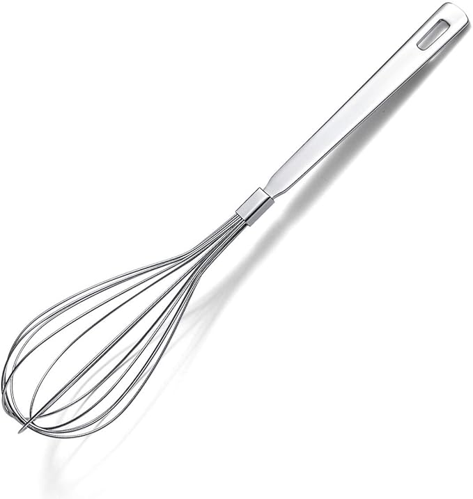 Whisk, Berglander Whisks For Cooking, Stainless Steel Balloon Whisk, Sturdy Kitchen Wire Whisk Set for Cooking, Baking, Blending, Whisking, Beating, Stirring, Dishwasher Safe, Easy to Clean