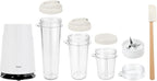 Tribest PB-410WH-A Personal Blender II, Small Blender for Shakes and Smoothies with Portable Blender Cups, White