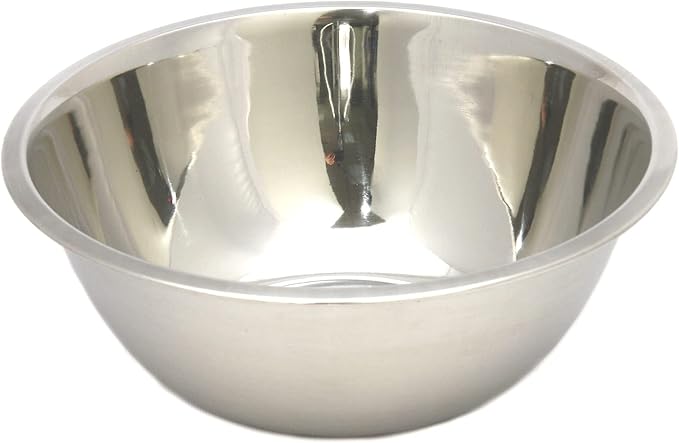 Chef Craft Brushed Mixing Bowl, 5-Quart, Stainless Steel