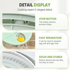 Salad Spinner with Slicer, Multifunctional Vegetable Spinner and Chopper, Large Capacity Salad Preparation Tool, Multi-blade Efficient Vegetable Washer for Home Kitchen (White)
