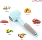 Meat Tenderizer Hammer Mallet With Comfort Grip Rubber Handle, Dual-Sided Meat Pounder For Tenderizing Steak, Beef, Chicken, Lamb, Vegetable, Minced Meat And Hard Candy, Easy To Clean