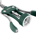 Beneno Wine Opener, Zinc Alloy Premium Wing Corkscrew with Multifunctional Bottles Opener, Sharp Wine Corkscrew with Ergonomic Non-Slip Wing Handle, Dark Green