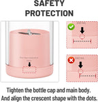 OTPEIR Portable Blender for Shakes and Smoothies with 11.83 Oz Travel Cup and Lid,Durable Stainless Steel Blades for Juice Blending Performance, Pink