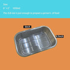 Aluminum Foil Pans with lids 10pack Heavy Duty 2LB Small foil pan 8.5"×6" Disposable, For Microwave & Oven Safe Cooking,Baking,A takeaway food container,Gold