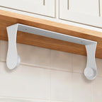Paper Towel Holder Under Cabinet, White, Adhesive & Wall Mount, Under Counter Paper Towel Rack for Kitchen and Bathroom, Home and Kitchen Decor