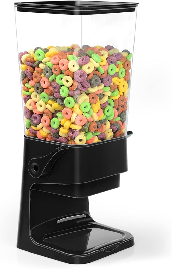 Cereal Dispenser Countertop 2 Pack 5.5 Qt Large Cereal Storage Container Holder Dispenser for Pantry Dry Food Snack Nut Candy Dispenser Countertop Kitchen Organization Storage for Oatmeal Granola
