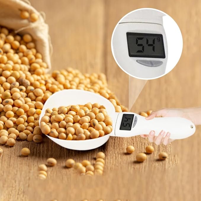 Digital Measuring Spoon, 2026 Upgraded Digital Food Measuring Scoop Scale 800g / 0.1g High Precision with LCD Screen, Electronic Kitchen Measuring Spoon Scale for Daily Meals, Kitchen Gadgets (1)
