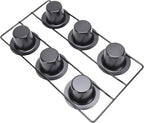 Zopsc Professional Grade Popover Cake Pan for Fluffy Popovers Dishwasher Safe for Successful Baking 32.17oz Carbon Steel