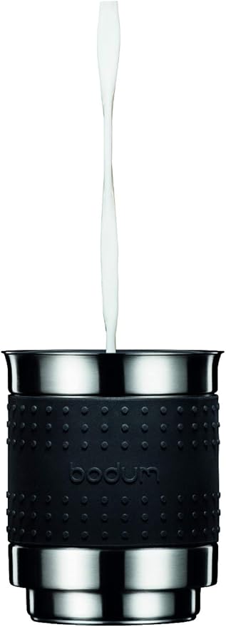 Bistro 13.5oz Bistro Barista Electric Milk Frother, Automatic Temperature Control, Boil-Dry Protection, White