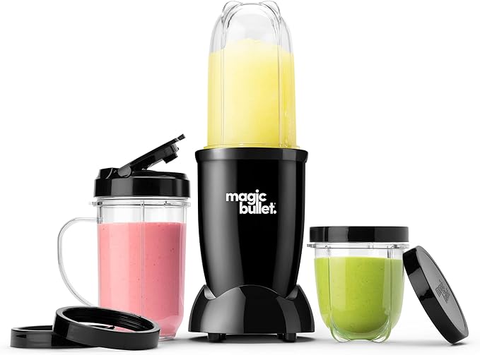 magic bullet Blender, Small, Black, 11 Piece Set
