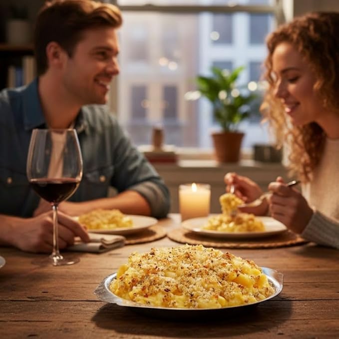 Soro Essentials- 10 oz. Stainless Steel Round Au Gratin Dish Set of 2 - Serving Dish for Individual Serving Casseroles Lasagna and Cobblers Table Serving Dishes Casserole Dishes Individual Gratin Dishes