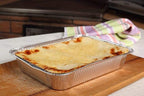 Aluminum Pans Full Size, Large Disposable Roasting & Baking Pan, 21"x13" Deep Foil Pans (100 Pack) Extra Heavy Duty Chafing Trays for Hotels, Restaurants, Caterers, Steam Table, Buffets & Bakeware