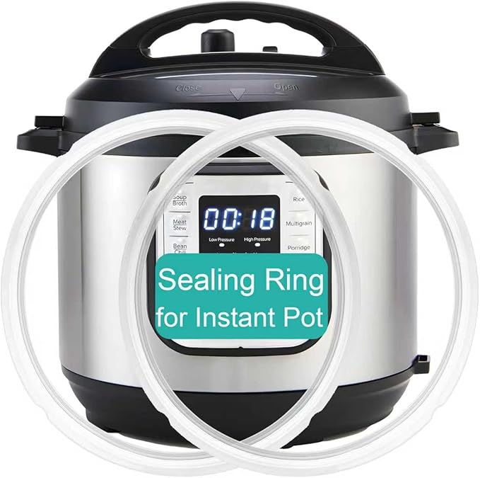 2-Pack Sealing Ring 3 Quart for Instant Pot, BPA-Free Sealing Ring Replacement Parts for InstantPot 3QT, Food-grade Gasket for Instantpot Mini 3 Qt, Seal Accessories for Instant Pot