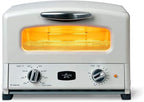 Countertop Toaster Oven, Compact Kitchen Appliance with Graphite Heating Technology, Eggshell White