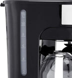 Amazon Basics Coffee Makers, 12-Cup Coffee Machines with Reusable Filter, Coffee Pots, Black & Stainless Steel