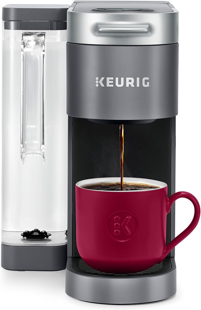 Keurig K-Supreme Single Serve K-Cup Pod Coffee Maker, MultiStream Technology, 4 Brew Sizes, 66oz Dual-Position Removable Reservoir, Gray