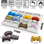 SAKOLLA Game Controller Silicone Molds, 16 Cavity Video Game Controller Molds for Chocolate, Candy, Cake Decoration, Cake Pops, Resin
