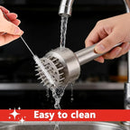Stainless Steel Meat Tenderizer Tool, 21 Sharp Needles, Chicken Meat Tenderizer, Tenderizing Steak, Beef, Chicken, Pork, Barbecue, Marinating Prep Tool, with Cleaning Brush and Seasoning Jars