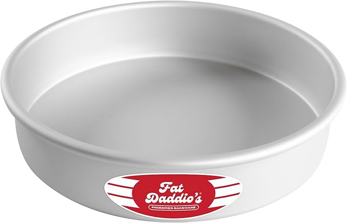 Fat Daddio's Anodized Aluminum Round Cake Pan, 9 x 2 Inch
