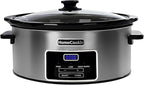 HOMECOOKIN 7-Quart Programmable Slow Cooker with Keep Warm Setting, Digital Timer - Perfect Kitchen Small Appliance for Family Dinners - Large Enough to Serve 8+ People