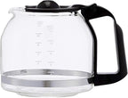 Amazon Basics Coffee Makers, 12-Cup Coffee Machines with Reusable Filter, Coffee Pots, Black & Stainless Steel
