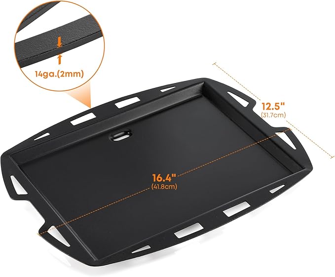 Stanbroil Cooking Griddle Insert for Weber Q100/Q1000 Series Grills, Full Size Nonstick Griddle Plate for Weber Q100 Q1200 Q120 Q1000 Grills