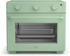 bella Air Fry Toaster Oven, 7 Preset Cooking Options, Dishwasher-Safe EverGood Coated Trays Included, 60-Minute Auto Shutoff w Audible Timer, Power Indicator Light, 1700 Watt, Seaglass