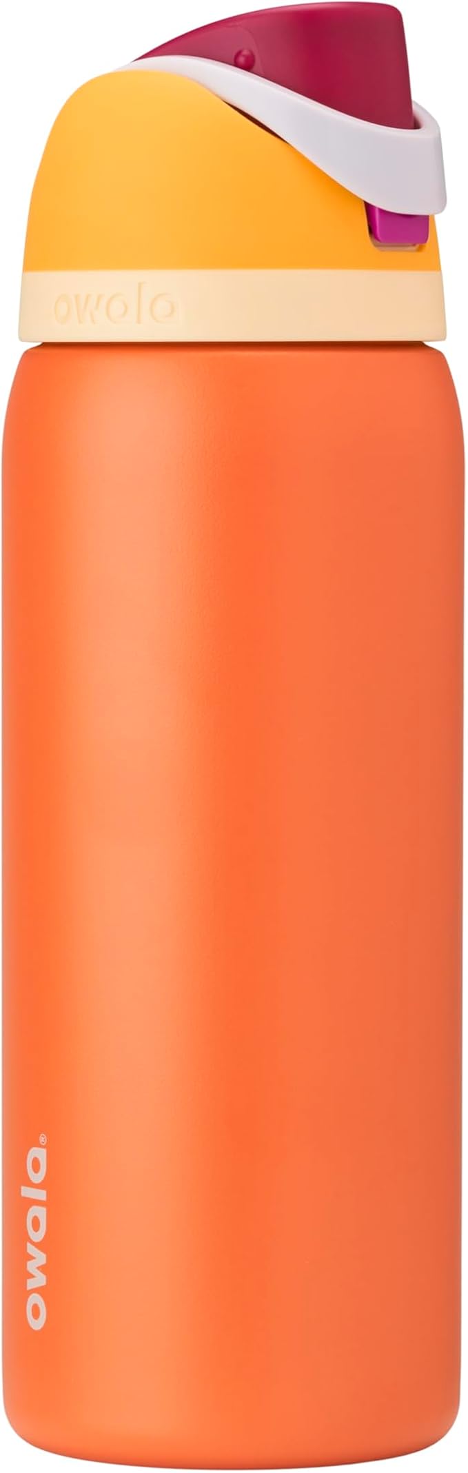 Owala FreeSip Insulated Stainless Steel Water Bottle with Straw for Sports, Travel, and School BPA-Free Sports Water Bottle, 32 oz, Citrus Crush