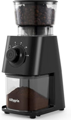 Ollygrin Coffee Grinder Electric, Conical Burr Coffee Bean Grinder with 30 Grind Settings
