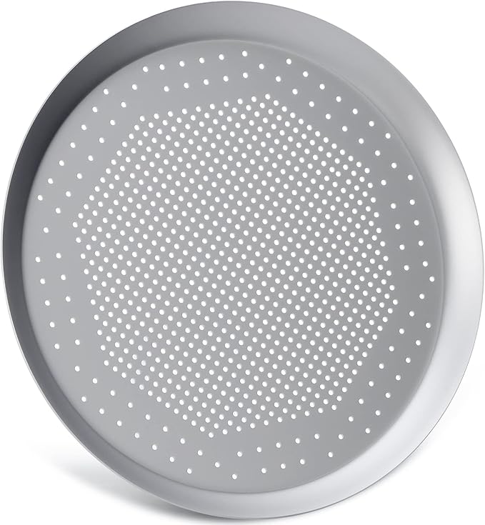 Beasea Pizza Pan for Oven, 12 Inch Perforated Pizza Pan with Holes, Heavy Duty Aluminum Alloy Round Pizza Tray Pizza Crisper Pan Pizza Baking Tray Bakeware for Home Restaurant Kitchen