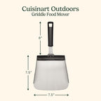 Cuisinart Griddle Food Mover - Extra-Large Stainless Steel Spatula for Rice, Vegetables and More, Perfect BBQ Tool, Cookouts, and Griddles, Large Scooper, 5-cup Capacity Food Scoop
