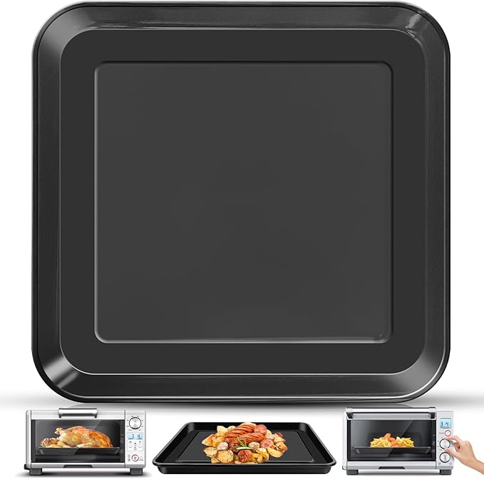 10" × 10" Baking Pan for Breville Compact Smart Oven，Food Grade Non-stick Toaster Replacement Parts Accessories Compatible with Breville Mini Smart Toaster Oven, Dishwasher Safe