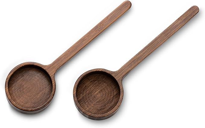 Bamboo Coffee Scoop Long Handle 10g Measuring Scoop for Deep Jars and Containers