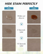AMOAMI Coffee Mat Hide Stain Rubber Backed Absorbent Dish Drying Mat for Kitchen Counter - Brown, Fits Under Coffee Maker & Machine