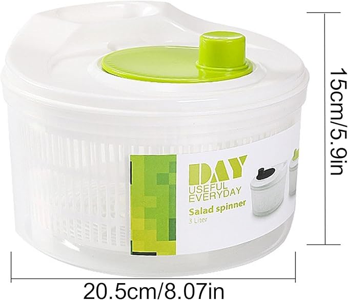Small Lettuce Spinner - Salad Bowl Spinner, Salad Dryer for Washing Spinner, Small Salad Spinner for Draining Greens, Fruits, and Vegetables