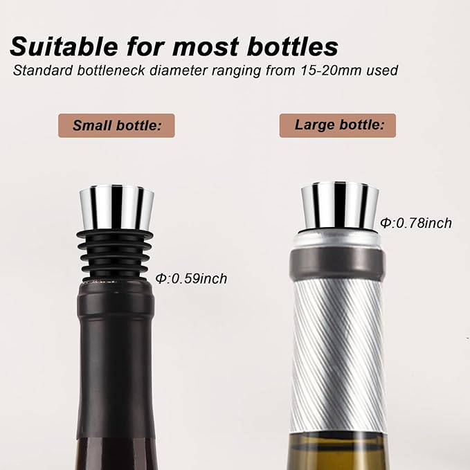Wine Stopper, Reusable Decorative Bottle Stoppers for Kitchen, Bar, Gifts, Holiday Party, Wedding (20 Pack)