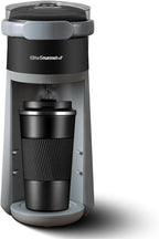 Elite Gourmet EHC323X Rapid Brew Technology 2-in-1 Capsule Coffee Maker, 6~12oz Brewing Capacity, K-Cups and Grounds, Adjustable Mug Height, Reusable Filter, Black