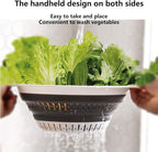 Collapsible Colander and Strainer,Silicone Strainer Colanders & Food Strainers,for Vegetable and Fruit, Kitchen Essentials (2, Blue, 1.3L+2.5L)