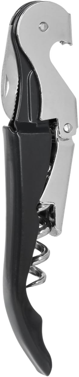 Thirsty Rhino Anggur Double Hinged Waiter's Corkscrew (Set of 6) (Black)