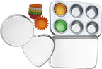 Deluxe Pan Set Compatible with Easy Bake Ultimate Oven | Includes 60 Cupcake Liners THAT WILL FIT, UNLIKE OTHERS | Kids' Accessories for Cooking Easy Bake Oven Mixes
