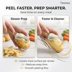 Multifunctional Fruit and Vegetable Peeler,Premium Stainless Steel Blade,Wooden Handle Hand Tool with Bottle Opener,Julienne Peeler for Potato,Cucumber,Orange,Pineapple,Veggie (3)