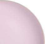 Gibson Home Rockaway 12-Piece Round Stoneware Dinnerware Set, Service for 4 – Pink Plates and Bowls, Modern Matte Finish, Microwave & Dishwasher Safe