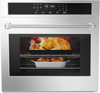 LinTimes Stainless Steel 30" Touch Control Built-in Oven HEW3001 - Microwave Drawer, Microwave Countertop, Electric Built-in Touch Panel Oven, Microondas Con Extractor De Cocina