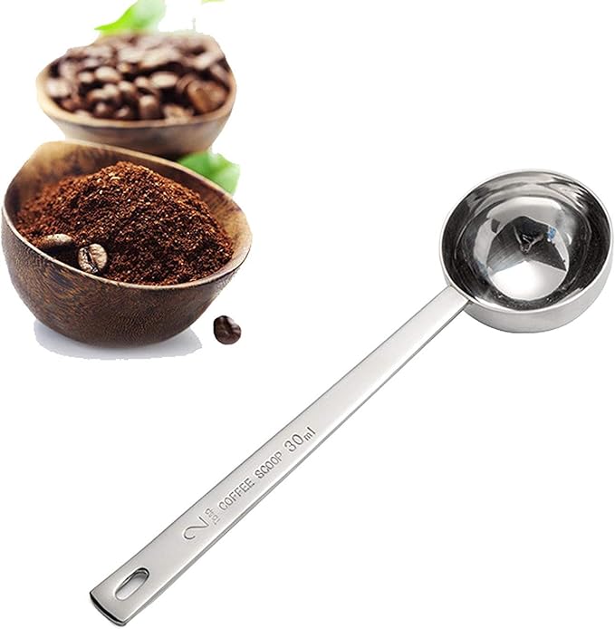 Coffee Scoop Stainless Steel Tablespoon long handled Spoons 2Tbs (30ML)
