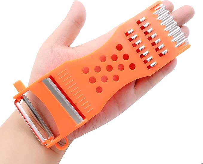 2Pcs handheld Plastic Multifunction Kitchen Peeler Grater Slicer Tool,for Vegetable,Fruit,Cucumber,Potato,Carrots,Cheese,Chef Gadgets Tools