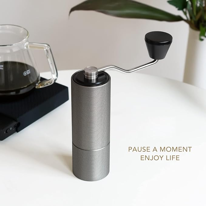 TIMEMORE Chestnut C2 Manual Coffee Grinder Capacity 25g with CNC Stainless Steel Tapered Burr - Internal Adjustable Setting, Double Bearing Positioning, French Press Coffee for Hand Grinder Gift