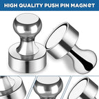 LOVIMAG Fridge Magnets 12Pcs Refrigerator Whiteboard Small Strong Magnet Classroom Kitchen Accessories Decorative Locker Set Decor Must Haves Office Calendar Refrigerador Magnetic Cute Crafts Silver