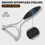 TACGEA Vegetable Peeler for Kitchen, Potato Peelers for Fruit Straight Blade, Durable Non-Slip Handle, Set of 2